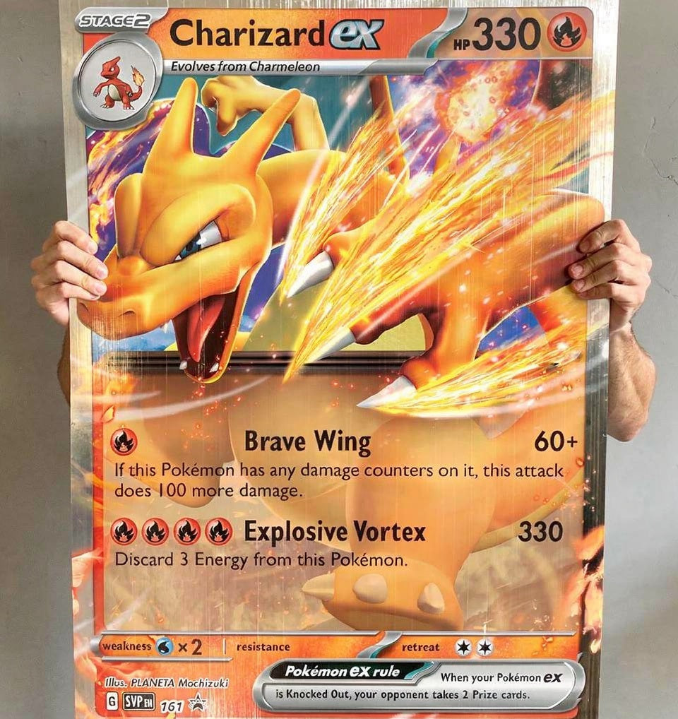 Pokémon Card Metal Print | You Choose the Pokémon | Anime Room Décor